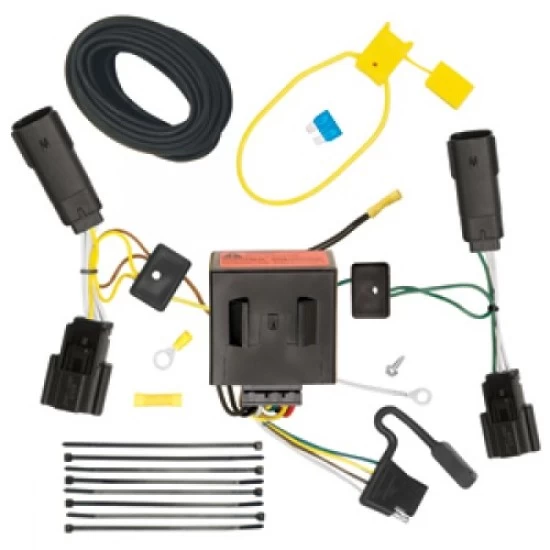 Trailer Wiring and Bracket w/ Light Tester For 11-15 Lincoln MKX Plug & Play 4-Flat Harness