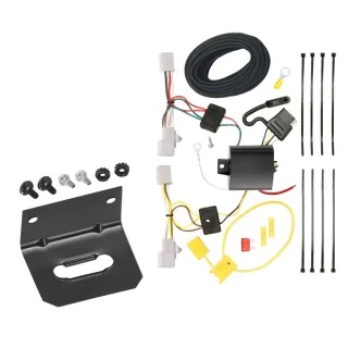 Trailer Wiring and Bracket For 06-17 Mazda 5 07-15 CX-9 Plug & Play 4-Flat Harness