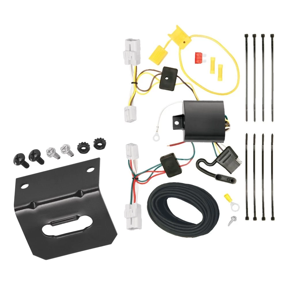 Trailer Wiring and Bracket For 10-12 Hyundai Genesis 2 Dr. Coupe Plug & Play 4-Flat Harness