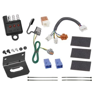 Trailer Wiring and Bracket w/ Light Tester For 05-26 Nissan Frontier 05-15 Xterra 09-12 Suzuki Equator Plug & Play 4-Flat Harness