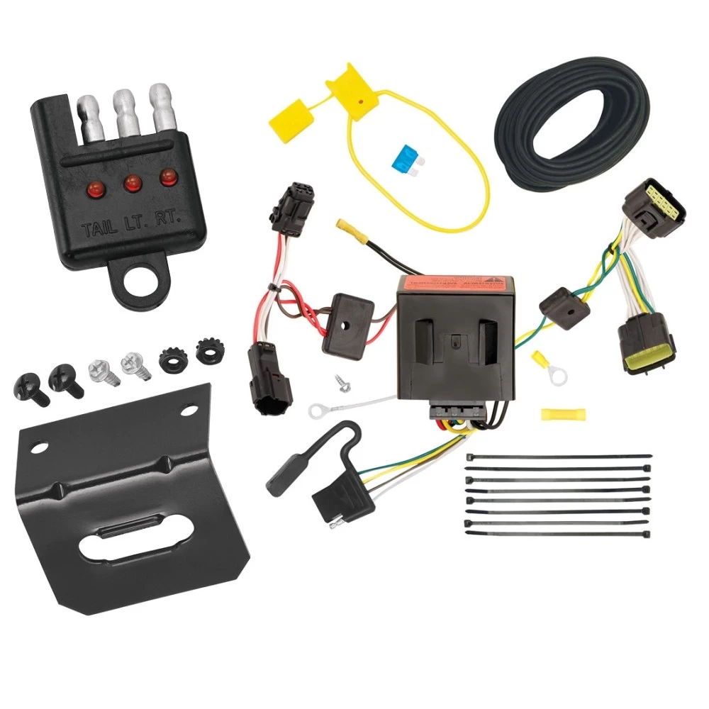 Plug and Play T-One Wiring Harness Connector 4-Flat Mounting Bracket 4-Flat Car End Tester w/ LED Display 118526 118144 20114 Tekonsha Trailer Wiring and Bracket Light Tester 11-16 KIA Sportage Plug Play 4-Flat Harness 11 12 13 14 15 16 2011 2012 2013 201 Trailer Wiring and Bracket w/ Light Tester For 11-16 KIA Sportage Plug & Play 4-Flat Harness