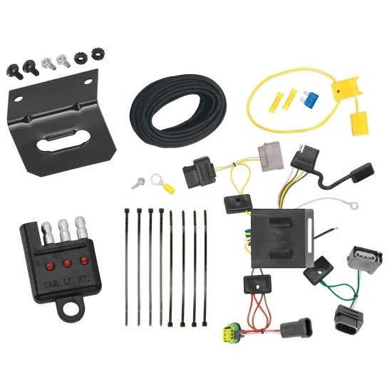 Trailer Wiring and Bracket w/ Light Tester For 11-20 Dodge Journey w/LED Taillights Plug & Play 4-Flat Harness