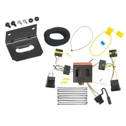 Trailer Wiring and Bracket For 12-19 FIAT 500 Plug & Play 4-Flat Harness