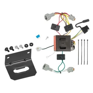 Trailer Wiring and Bracket For 11-16 Nissan Quest Plug & Play 4-Flat Harness