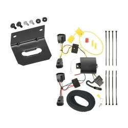 Trailer Wiring and Bracket For 12-14 Ford Focus Hatchback Except ST Plug & Play 4-Flat Harness