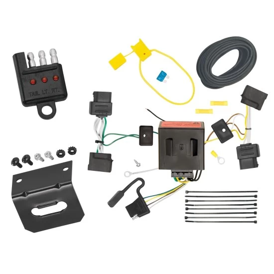 Plug and Play T-One Wiring Harness Connector 4-Flat Mounting Bracket 4-Flat Car End Tester w/ LED Display 118551 118144 20114 Tekonsha Trailer Wiring and Bracket Light Tester 08-14 E-150 E-250 Econoline E-350 Super Duty 07-10 Edge Lincoln MKX 08-12 Escape Trailer Wiring and Bracket w/ Light Tester For 08-14 Ford E-150 E-250 Econoline E-350 Super Duty 07-10 Edge Lincoln MKX 08-12 Escape 08-11 Tribute 05-11 Mariner Plug & Play 4-Flat Harness