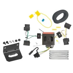 Trailer Wiring and Bracket For 08-14 Ford E-150 E-250 Econoline E-350 Super Duty 07-10 Edge Lincoln MKX 08-12 Escape 08-11 Tribute 05-11 Mariner Plug & Play 4-Flat Harness