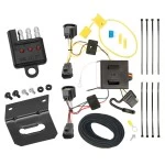 Trailer Wiring and Bracket w/ Light Tester For 07-12 Dodge Nitro 08-12 Jeep Liberty Plug & Play 4-Flat Harness