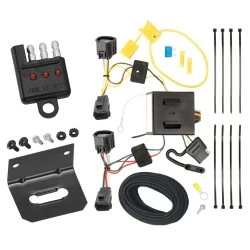 Trailer Wiring and Bracket w/ Light Tester For 07-12 Dodge Nitro 08-12 Jeep Liberty Plug & Play 4-Flat Harness