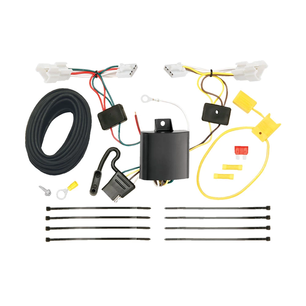 Trailer Tow Hitch For 11-14 Hyundai Sonata Except Hybrid Models Complete Package w/ Wiring Draw Bar and 2" Ball