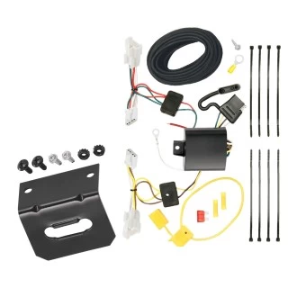 Trailer Wiring and Bracket For 11-14 Hyundai Sonata Except Hybrid Plug & Play 4-Flat Harness