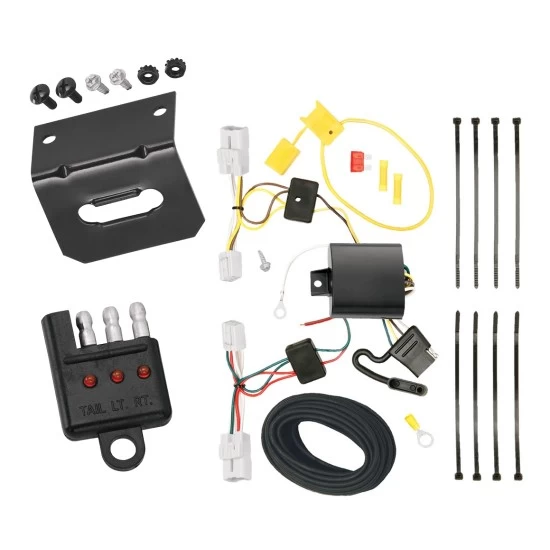 Plug and Play T-One Wiring Harness Connector 4-Flat Mounting Bracket4-Flat Car End Tester w/ LED Display 118570 118144 20114 Tekonsha Trailer Wiring and Bracket Light Tester 12-17 KIA Rio Plug Play 4-Flat Harness 12 13 14 15 16 17 2012 2013 2014 2015 2016 Trailer Wiring and Bracket w/ Light Tester For 12-17 KIA Rio Plug & Play 4-Flat Harness