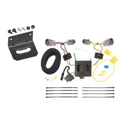 Trailer Wiring and Bracket For 13-18 Hyundai Santa Fe Sport w/o OEM Connector Plug & Play 4-Flat Harness