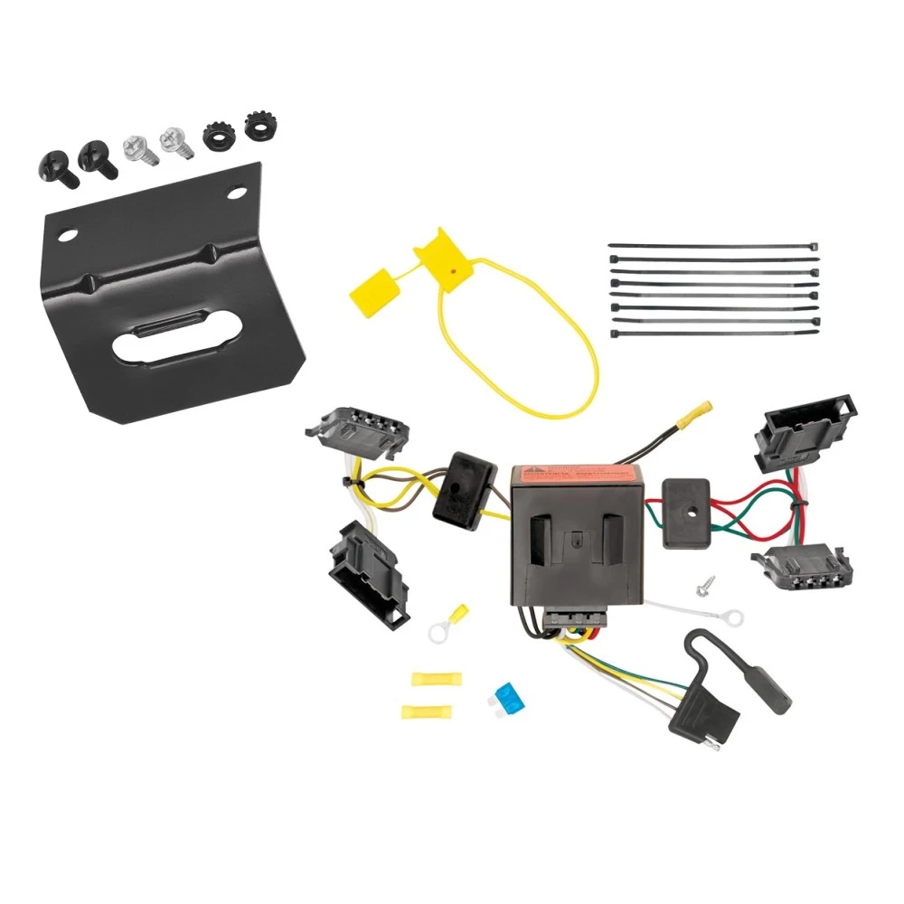 Trailer Wiring and Bracket For 06-18 VW Jetta Sedan Plug & Play 4-Flat Harness