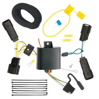 Trailer Wiring and Bracket w/ Light Tester For 13-15 Chevy Spark Plug & Play 4-Flat Harness