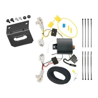 Trailer Wiring and Bracket For 13-18 Toyota RAV4 Avalon Plug & Play 4-Flat Harness