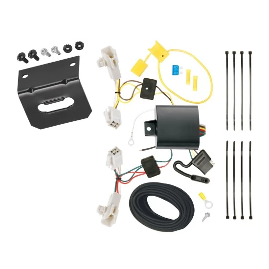 Plug and Play T-One Wiring Harness Connector 4-Flat Mounting Bracket Installation Instructions 118578 118144 Tekonsha Trailer Wiring and Bracket 13-18 Toyota Avalon RAV4 Plug Play 4-Flat Harness 13 14 15 16 17 18 2013 2014 2015 2016 2017 2018 Trailer Wiring and Bracket For 13-18 Toyota Avalon RAV4 Plug & Play 4-Flat Harness