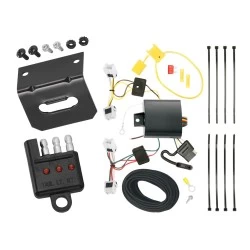 Trailer Wiring and Bracket w/ Light Tester For 13-19 Nissan Sentra 14-19 Versa Note Plug & Play 4-Flat Harness