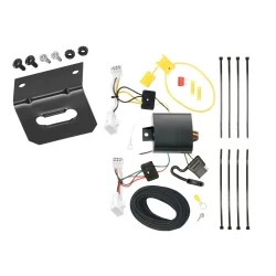 Trailer Wiring and Bracket For 13-18 Lexus ES350 19-21 ES300h Plug & Play 4-Flat Harness