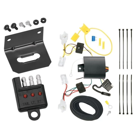 Trailer Wiring and Bracket w/ Light Tester For 09-13 INFINITI FX50 09-12 FX35 2013 FX37 Plug & Play 4-Flat Harness