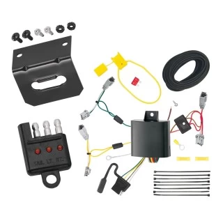Trailer Wiring and Bracket w/ Light Tester For 13-17 Honda Accord Sedan Coupe without LED Taillights Plug & Play 4-Flat Harness
