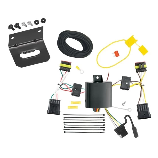 Plug and Play T-One Wiring Harness Connector 4-Flat Mounting Bracket Installation Instructions 118611 118144 Tekonsha Trailer Wiring and Bracket 14-20 Fiat 500L Plug Play 4-Flat Harness 14 15 16 17 18 19 20 2014 2015 2016 2017 2018 2019 2020 Trailer Wiring and Bracket For 14-20 Fiat 500L Plug & Play 4-Flat Harness