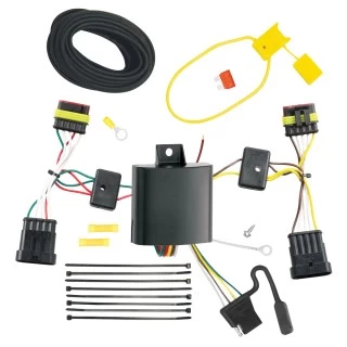 Trailer Wiring and Bracket For 14-20 Fiat 500L Plug & Play 4-Flat Harness