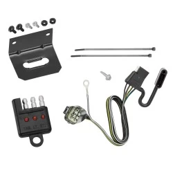 Trailer Wiring and Bracket w/ Light Tester For 12-19 Land Rover Range Rover Evoque Plug & Play 4-Flat Harness