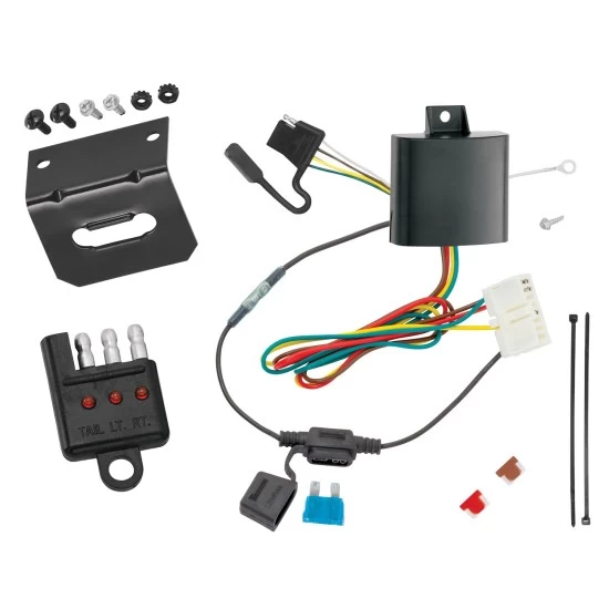 Trailer Wiring and Bracket w/ Light Tester For 14-20 Acura MDX Plug & Play 4-Flat Harness
