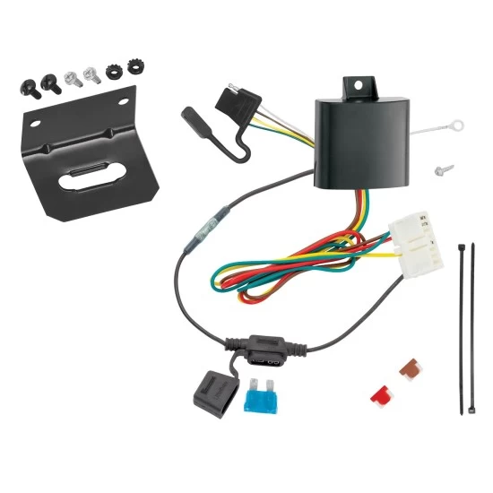 Trailer Wiring and Bracket For 14-20 Acura MDX 4-Flat Harness Plug Play