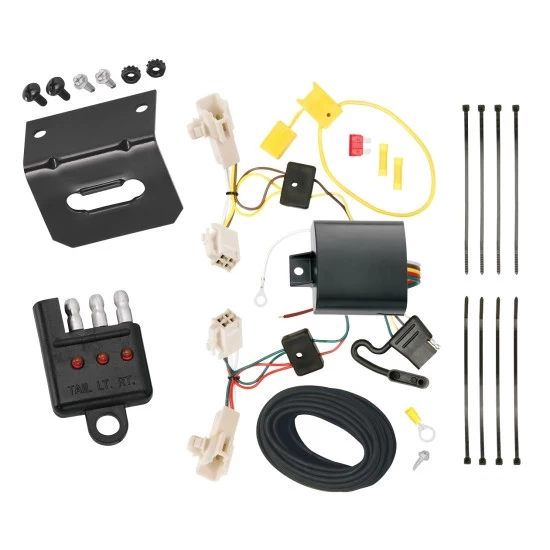 Trailer Wiring and Bracket w/ Light Tester For 13-20 Subaru BRZ 17-23 Impreza Sedan 13-16 Scion FR-S Plug & Play 4-Flat Harness