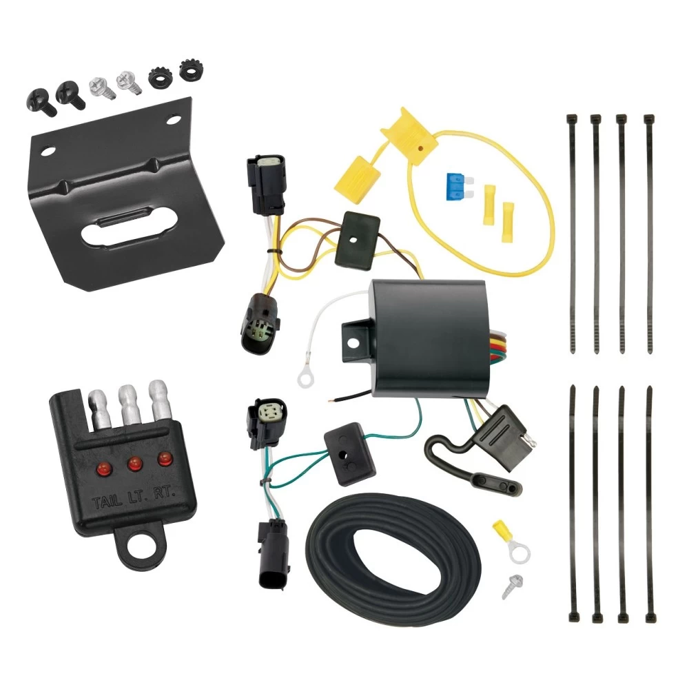 Plug and Play T-One Wiring Harness Connector 4-Flat Mounting Bracket4-Flat Car End Tester w/ LED Display 118643 118144 20114 Tekonsha Trailer Wiring and Bracket Light Tester 15-22 Transit-150 15-23 250 350 Plug Play 4-Flat Harness 15 16 17 18 19 20 21 22 Trailer Wiring and Bracket w/ Light Tester For 15-24 Ford Transit-150 250 15-23 350 Plug & Play 4-Flat Harness