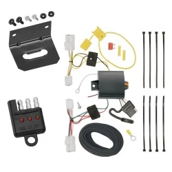 Trailer Wiring and Bracket w/ Light Tester For 15-17 Hyundai Sonata except Hybrid Plug & Play 4-Flat Harness