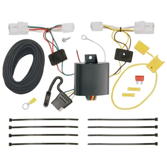 Trailer Wiring and Bracket w/ Light Tester For 15-17 Hyundai Sonata except Hybrid Plug & Play 4-Flat Harness