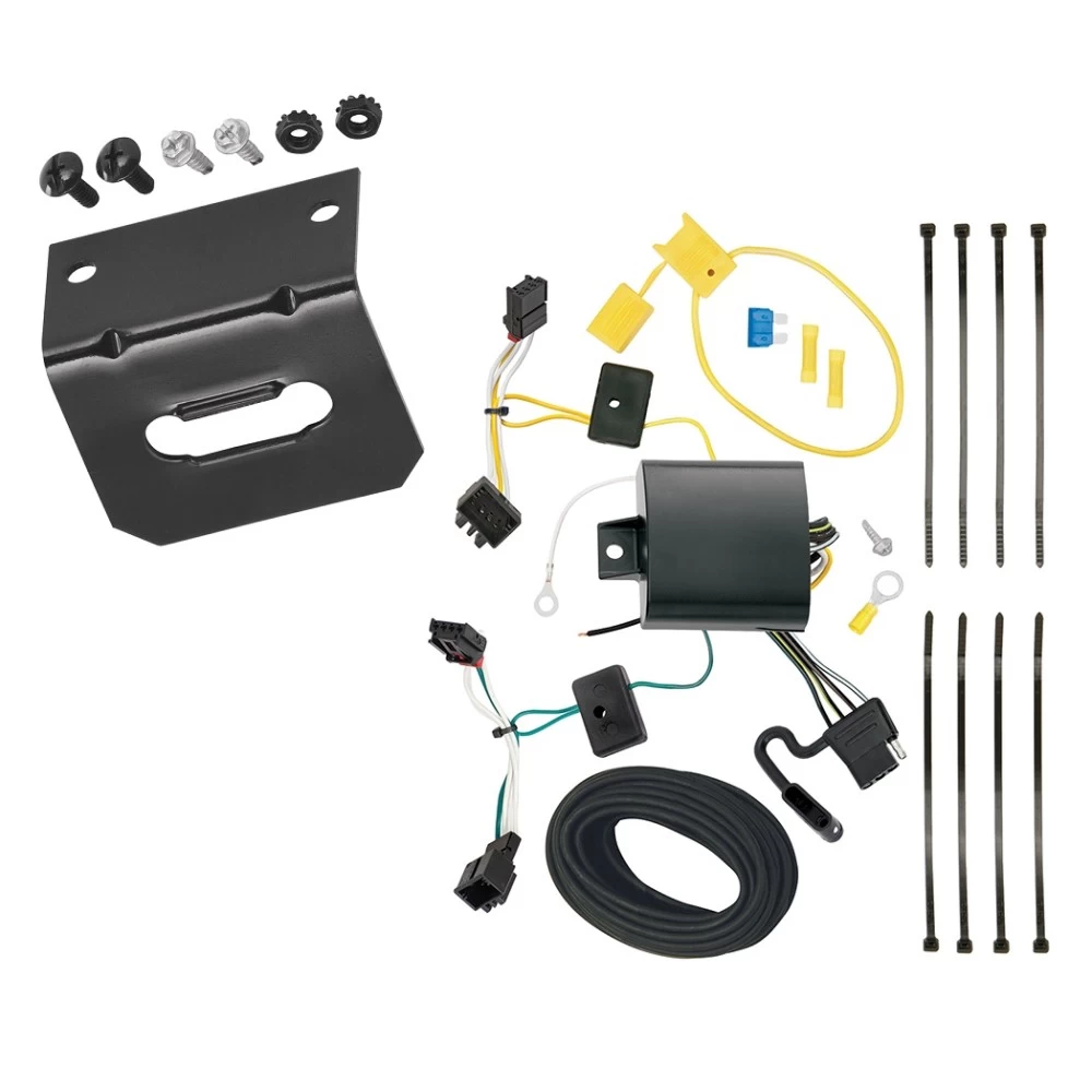 Plug and Play T-One Wiring Harness Connector 4-Flat Mounting Bracket 118646 118144 Tekonsha Trailer Wiring and Bracket 15-22 Volkswagen Golf 12-19 VW Passat 4-Flat Harness Plug Play 15 16 17 18 19 20 21 22 2015 2016 2017 2018 2019 2020 2021 2022 Trailer Wiring and Bracket For 15-22 Volkswagen Golf 12-19 VW Passat 4-Flat Harness Plug Play