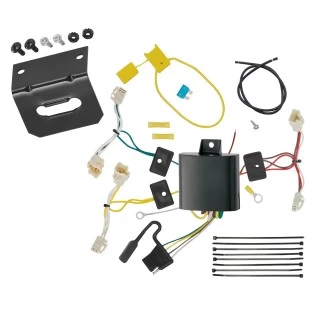 Trailer Wiring and Bracket For 15-20 Toyota Sienna Except SE 4-Flat Harness Plug Play