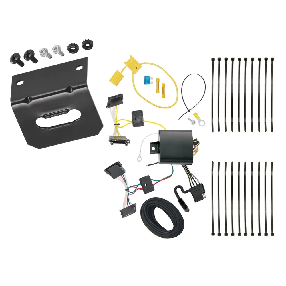 Trailer Wiring and Bracket For 14-25 Freightliner Mercedes Sprinter 1500 2500 3500 Sprinter Plug & Play 4-Flat Harness