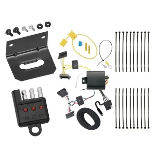 Trailer Wiring and Bracket w/ Light Tester For 14-25 Freightliner Mercedes Sprinter 1500 2500 3500 Plug & Play 4-Flat Harness
