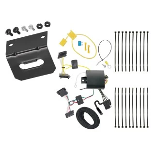 Trailer Wiring and Bracket For 14-25 Freightliner Mercedes Sprinter 1500 2500 3500 Sprinter Plug & Play 4-Flat Harness