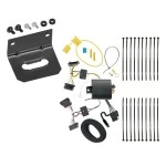 Trailer Wiring and Bracket For 07-13 Mercedes Freightliner Dodge Sprinter 2500 3500 4-Flat Harness Plug Play