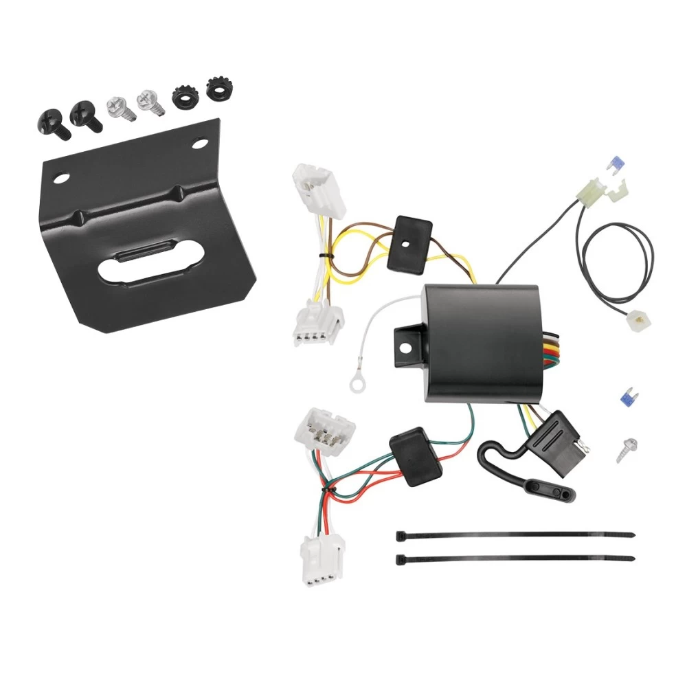 Plug and Play T-One Wiring Harness Connector 4-Flat Mounting Bracket 118653 118144 Tekonsha Trailer Wiring and Bracket 09-14 Nissan Murano Except CrossCabriolet 4-Flat Harness Plug Play 09 10 11 12 13 14 2009 2010 2011 2012 2013 2014 Trailer Wiring and Bracket For 09-14 Nissan Murano Except CrossCabriolet 4-Flat Harness Plug Play