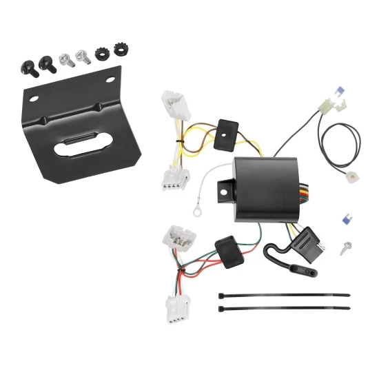 Plug and Play T-One Wiring Harness Connector 4-Flat Mounting Bracket 118653 118144 Tekonsha Trailer Wiring and Bracket 09-14 Nissan Murano Except CrossCabriolet 4-Flat Harness Plug Play 09 10 11 12 13 14 2009 2010 2011 2012 2013 2014 Trailer Wiring and Bracket For 09-14 Nissan Murano Except CrossCabriolet 4-Flat Harness Plug Play