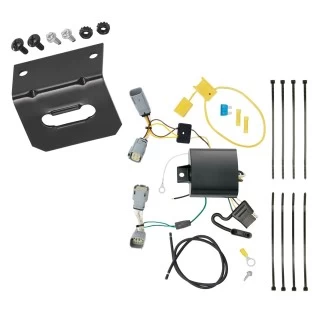 Trailer Wiring and Bracket For 15-23 Chrysler 300 Plug & Play 4-Flat Harness