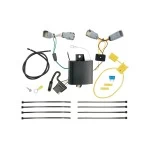 Trailer Tow Hitch For 15-23 Chrysler 300 Class 2 Ultimate Package w/ Wiring Draw Bar Kit Interchange 2" 1-7/8" Ball Lock and Cover
