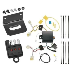 Trailer Wiring and Bracket w/ Light Tester For 11-19 Hyundai Sonata Hybrid Plug & Play 4-Flat Harness