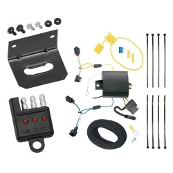 Trailer Wiring and Bracket w/ Light Tester For 11-17 VW Touareg Plug & Play 4-Flat Harness