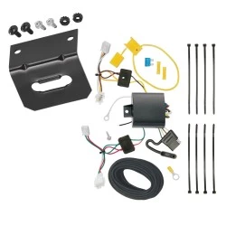 Trailer Wiring and Bracket For 16-22 Honda HR-V 4-Flat Harness Plug Play