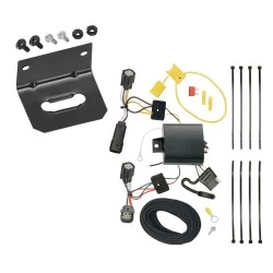 Trailer Wiring and Bracket For 15-18 Ford Focus Hatchback Except ST 4-Flat Harness Plug Play