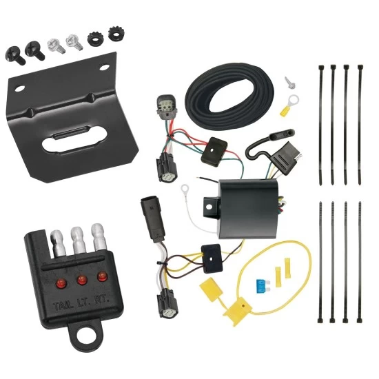 Plug and Play T-One Wiring Harness Connector 4-Flat Mounting Bracket4-Flat Car End Tester w/ LED Display 118677 118144 20114 Tekonsha Trailer Wiring and Bracket Light Tester 15-18 Edge Titanium and Sport Models Only Plug Play 4-Flat Harness 15 16 17 18 20 Trailer Wiring and Bracket w/ Light Tester For 15-18 Ford Edge Titanium and Sport Models Only Plug & Play 4-Flat Harness