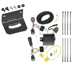 Trailer Wiring and Bracket For 15-18 Ford Edge Sport Titanium 4-Flat Harness Plug Play